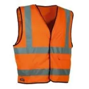 5 Pezzi - Gilet da Lavoro Alta Visibilità Cofra Clear