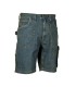 Bermuda Jeans da Lavoro Stretch Elasticizzati Multitasche Cofra Havana V157-0-00A