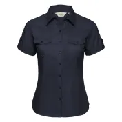 Camicia Da Lavoro a Maniche Corte da Donna Arrotolata Russell - JE919F