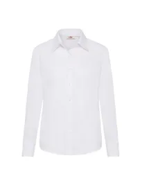 Camicia Da Lavoro Popeline da Donna Manica Lunga Fruit Of The Loom