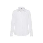 Camicia Da Lavoro Popeline da Donna Manica Lunga Fruit Of The Loom