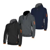 Felpa da lavoro in micropile con cappuccio ISSA LINE - 04807 Ortigara