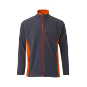 Felpa zip lunga in pile da Lavoro Multitasche Velilla 201504