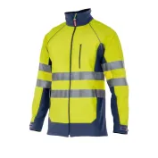 Giacca bicolore da Lavoro Alta Visibilità Softshell Stretch Multitasche Velilla 306001 Giacca bicolore da Lavoro Alta Visibilità Softshell Stretch Multitasche Velilla 306001