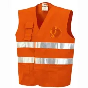 Gilet da Lavoro con Tasche Alta Visibilità ISSA LINE - 01250