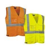 Gilet da Lavoro Multitasche Alta Visibilità Cofra Seki