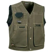 Gilet da Lavoro Multitasche Cofra Zurich 100% Cotone Canvas