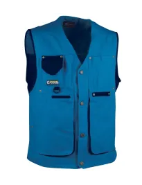 Gilet da Lavoro Multitasche Cofra Zurich 100% Cotone Canvas