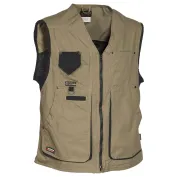 Gilet da Lavoro Multitasche Cofra Zurich 100% Cotone Canvas