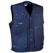 Gilet da Lavoro Multitasche Cofra Zurich 100% Cotone Canvas