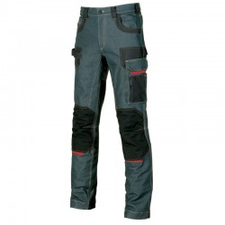 Jeans da Lavoro Stretch Elasticizzati Multitasche U-Power Platinum Button EX069RJ