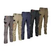 Pantaloni da Lavoro Stretch Elasticizzati Multitasche Cofra Walcourt
