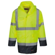 Parka bicolore da lavoro 4 in 1 Alta Visibilità Multitasche Payper Dockyard