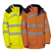 Parka da Lavoro Alta Visibilità Multitasche Cofra Devon Parka da Lavoro Alta Visibilità Multitasche Cofra Devon