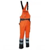 Pettorina Salopette da Lavoro Alta Visibilità Multitasche Cofra Bright