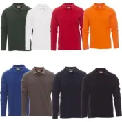 Polo a Manica Lunga Florence con Cuciture Stretch in Cotone - Payper