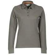Polo a Manica Lunga Florence Donna con Cuciture Stretch in 100% Cotone - Payper