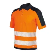 Polo Alta Visibilità con bande segmentate termosaldate Issa Line HV 08190N