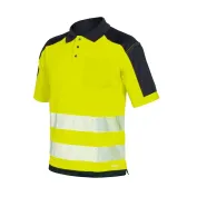 Polo Alta Visibilità con bande segmentate termosaldate Issa Line HV 08190N