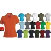 Polo da Lavoro Venice Donna Manica Corta con Rinforzi Laterali in 100% Cotone - Payper