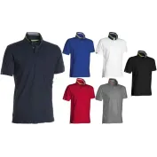 Polo Manica Corta Nautic con Righe Fluorescenti sul Colletto - Payper