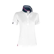 Polo Manica Corta Nautic Donna con Righe Fluorescenti sul Colletto - Payper