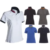 Polo Memphis Donna Manica Corta con Nastro di Rinforzo Laterale - Payper