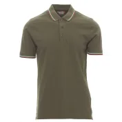 Polo Unisex ITALIA Manica Corta con Tricolore a Contrasto - Payper