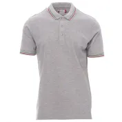 Polo Unisex ITALIA Manica Corta con Tricolore a Contrasto - Payper