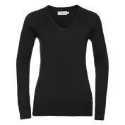 Pullover Da Lavoro Girocollo da Donna con scollo a V Russell - JE710F
