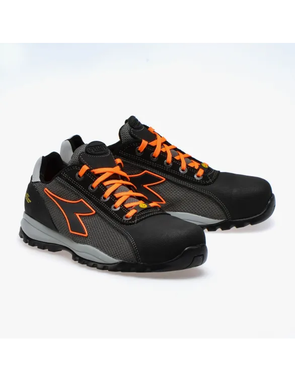 Scarpe antinfortunistiche GEOX - Diadora Glove Tech Low PRO S1P SRA HRO ESD  Antracite grey / Orange