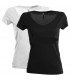T-shirt Collo a V Manica Corta in 100% Cotone Fencer - Payper
