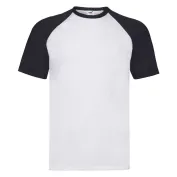 T-shirt da Lavoro Fruit of The Loom Baseball in Cotone a Girocollo T-shirt da Lavoro Fruit of The Loom Baseball in Cotone a Girocollo