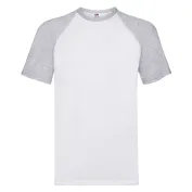 T-shirt da Lavoro Fruit of The Loom Baseball in Cotone a Girocollo T-shirt da Lavoro Fruit of The Loom Baseball in Cotone a Girocollo