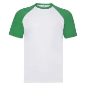 T-shirt da Lavoro Fruit of The Loom Baseball in Cotone a Girocollo T-shirt da Lavoro Fruit of The Loom Baseball in Cotone a Girocollo