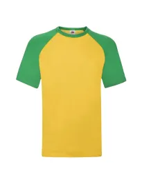 T-shirt da Lavoro Fruit of The Loom Baseball in Cotone a Girocollo