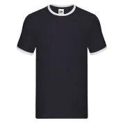 T-shirt da Lavoro Fruit Of The Loom Ringer in Cotone T-shirt da Lavoro Fruit Of The Loom Ringer in Cotone