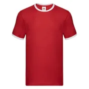 T-shirt da Lavoro Fruit Of The Loom Ringer in Cotone T-shirt da Lavoro Fruit Of The Loom Ringer in Cotone