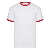 T-shirt da Lavoro Fruit Of The Loom Ringer in Cotone T-shirt da Lavoro Fruit Of The Loom Ringer in Cotone