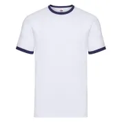 T-shirt da Lavoro Fruit Of The Loom Ringer in Cotone T-shirt da Lavoro Fruit Of The Loom Ringer in Cotone