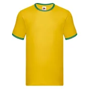 T-shirt da Lavoro Fruit Of The Loom Ringer in Cotone T-shirt da Lavoro Fruit Of The Loom Ringer in Cotone