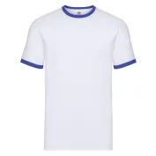T-shirt da Lavoro Fruit Of The Loom Ringer in Cotone T-shirt da Lavoro Fruit Of The Loom Ringer in Cotone