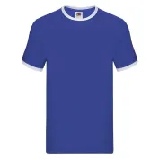 T-shirt da Lavoro Fruit Of The Loom Ringer in Cotone T-shirt da Lavoro Fruit Of The Loom Ringer in Cotone