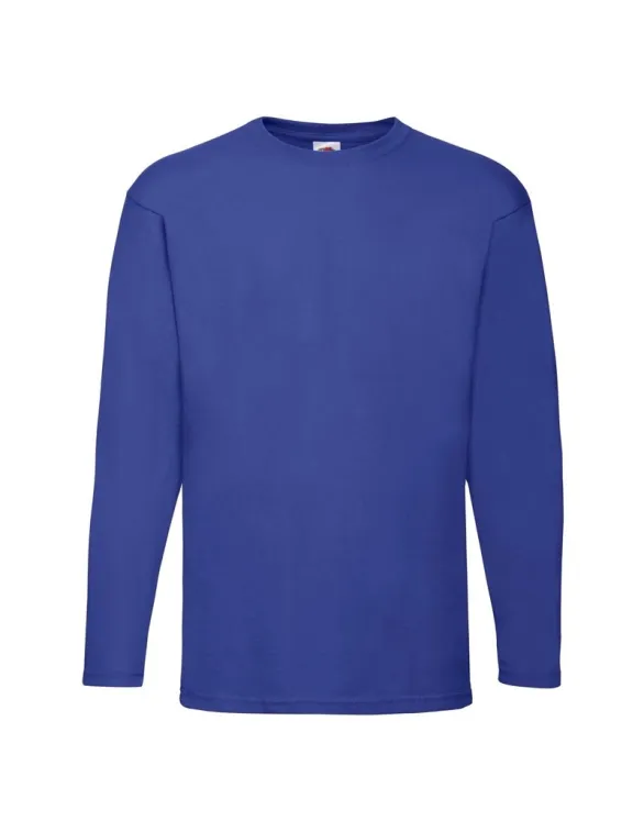 T Shirt da Lavoro Fruit of The Loom a Manica Lunga in Cotone