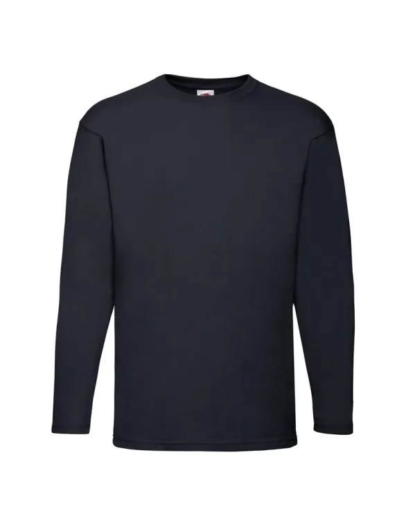 T Shirt da Lavoro Fruit of The Loom a Manica Lunga in Cotone