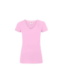 T-shirt da Lavoro Valueweight Ladies con Scollo a V Fruit Of The Loom - 613980
