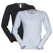 T-shirt Girocollo a Manica Lunga in Cotone Pineta Donna - Payper