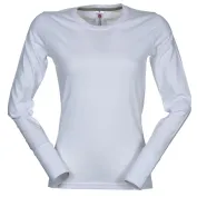 T-shirt Girocollo a Manica Lunga in Cotone Pineta Donna - Payper