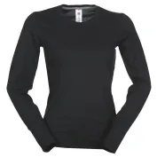 T-shirt Girocollo a Manica Lunga in Cotone Pineta Donna - Payper