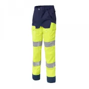 Pantalone da Lavoro con ginocchiera Alta Visibilità Classe 2 Molinel Luklight 0246.2351.158
